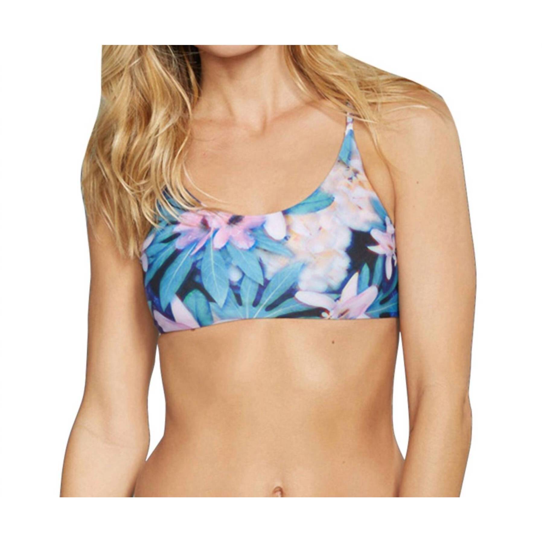 New Stone Fox Swim Big Island Bralette Bikini Top In Sfs Wonderland